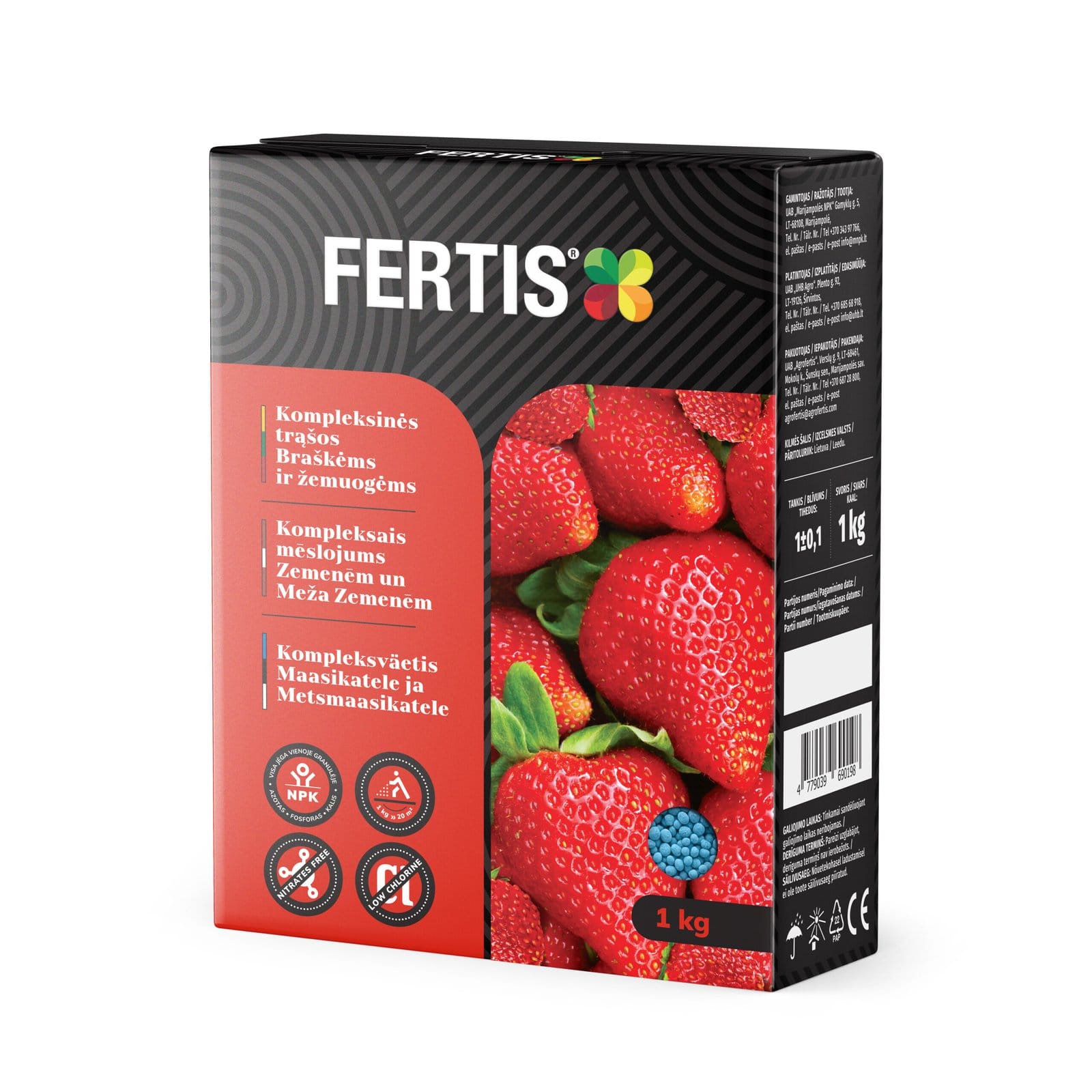 Kompleksinės trąšos Braškėms ir žemuogėms FERTIS, 1kg