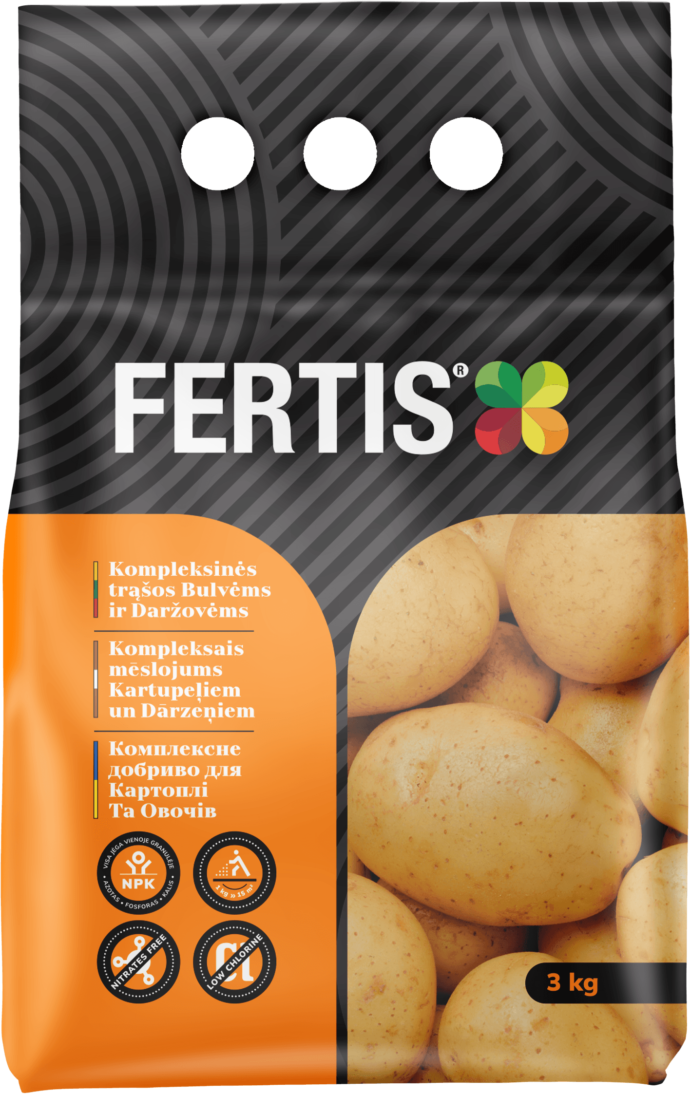 Kompleksinės trąšos Bulvėms ir daržovėms FERTIS, 3kg