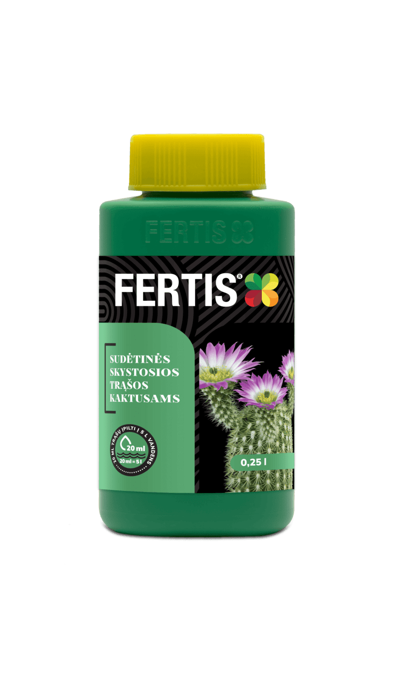 Sudėtinės skystosios trąšos Kaktusams FERTIS, 0,25 l
