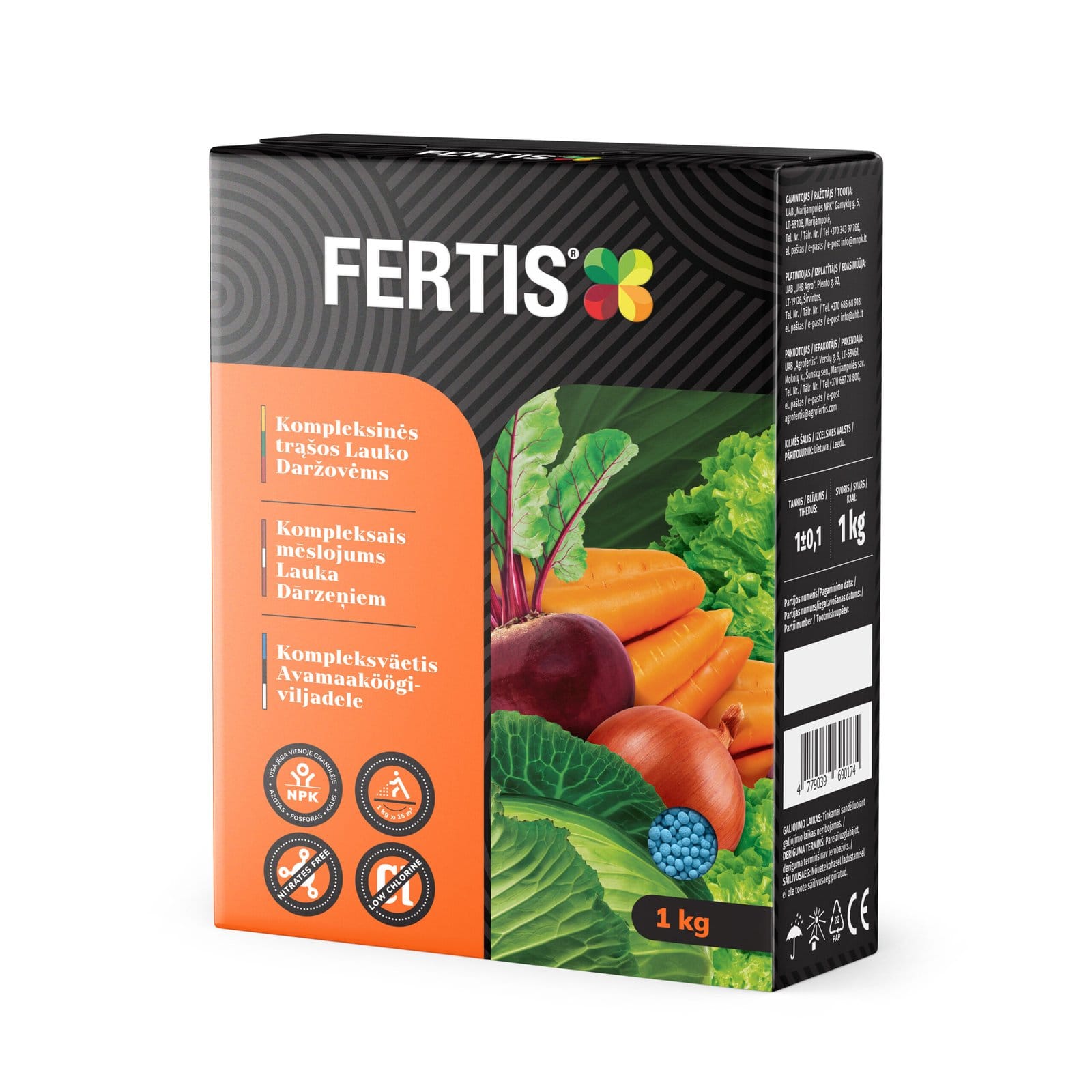 Kompleksinės trąšos Lauko daržovėms FERTIS, 1kg