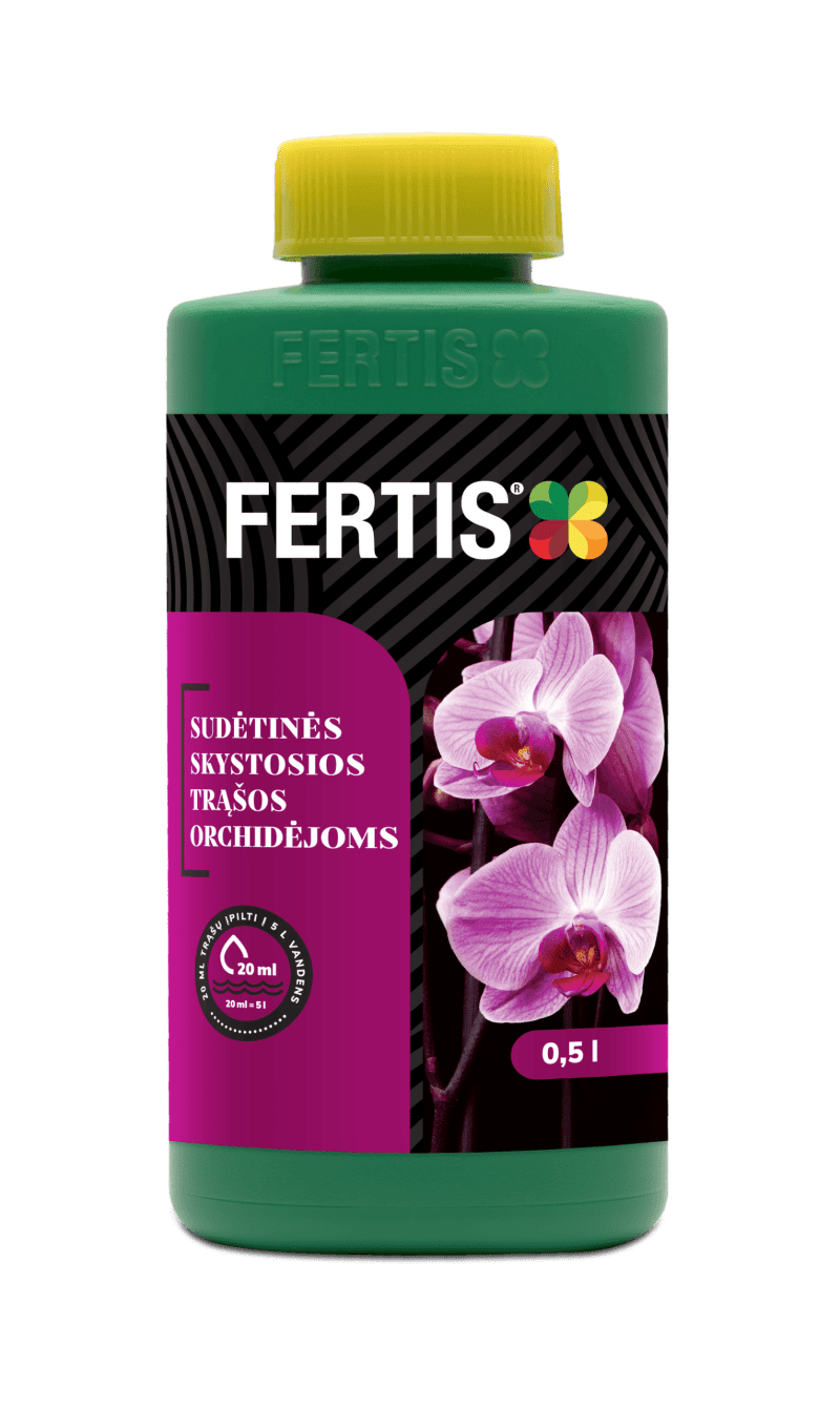 Sudėtinės skystosios trąšos Orchidėjoms FERTIS, 0,5 l