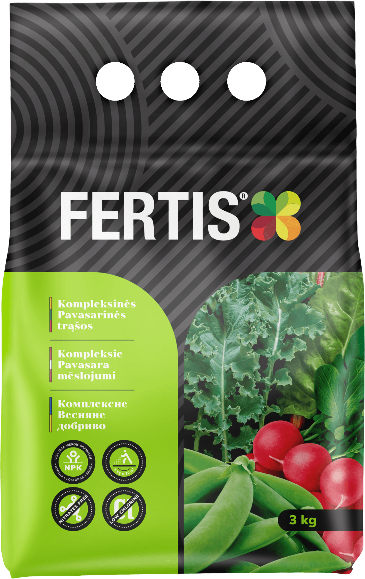 Kompleksinės Pavasarinės trąšos   FERTIS , 3kg