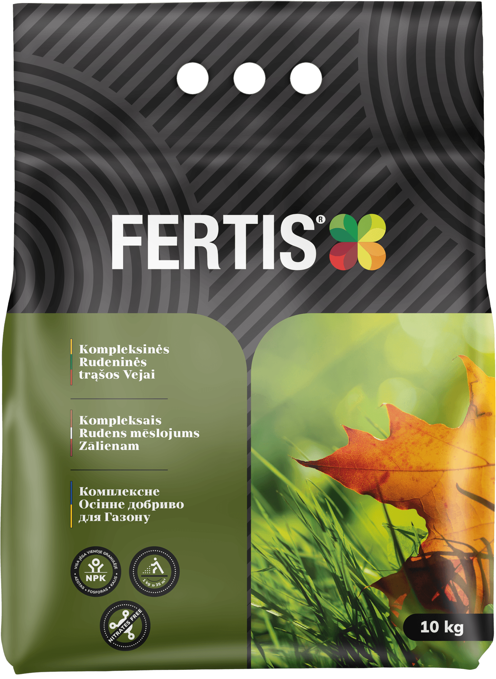 Kompleksinės Rudeninės trąšos vejai FERTIS, 10kg