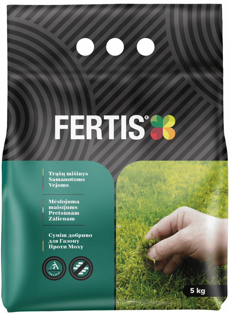 Trąšų mišinys Samanotoms Vejoms FERTIS, 5kg
