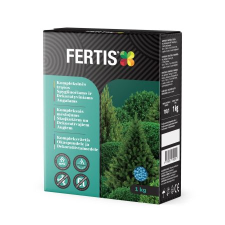 Kompleksinės trąšos Spygliuočiams ir dekoratyviniams augalams FERTIS, 1kg
