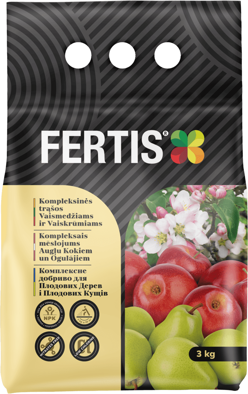Kompleksinės trąšos Vaismedžiams ir vaiskrūmiams FERTIS, 3kg