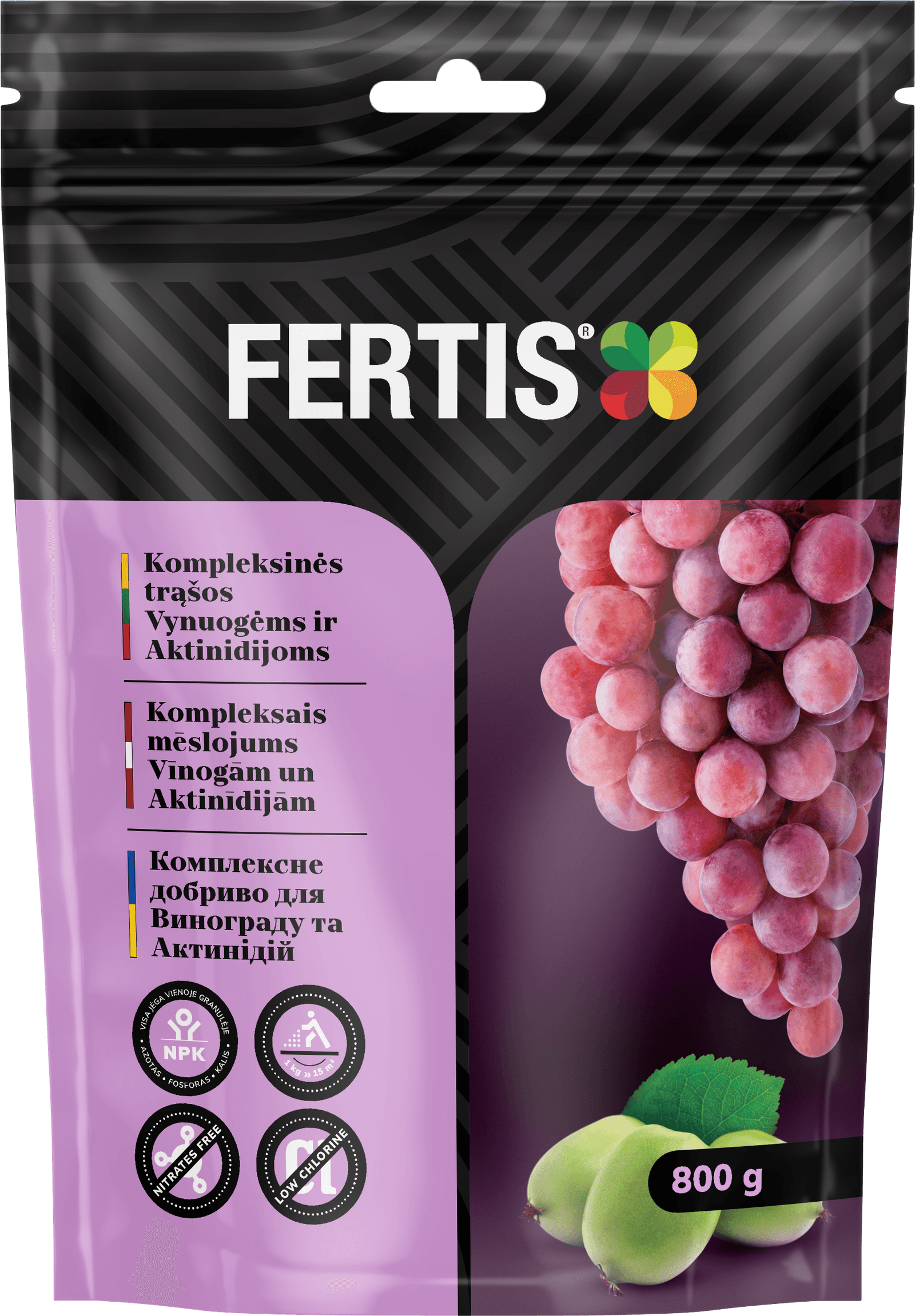 Kompleksinės trąšos Vynuogėms ir aktinidijoms  FERTIS, 800g