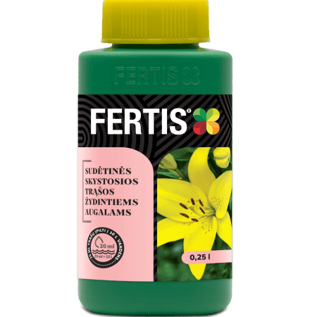 Sudėtinės skystosios trąšos Žydintiems augalams FERTIS, 0,25 l