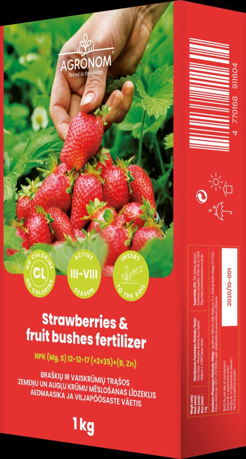 AGRONOM BRAŠKIŲ IR VAISKRŪMIŲ TRĄŠOS 1 KG