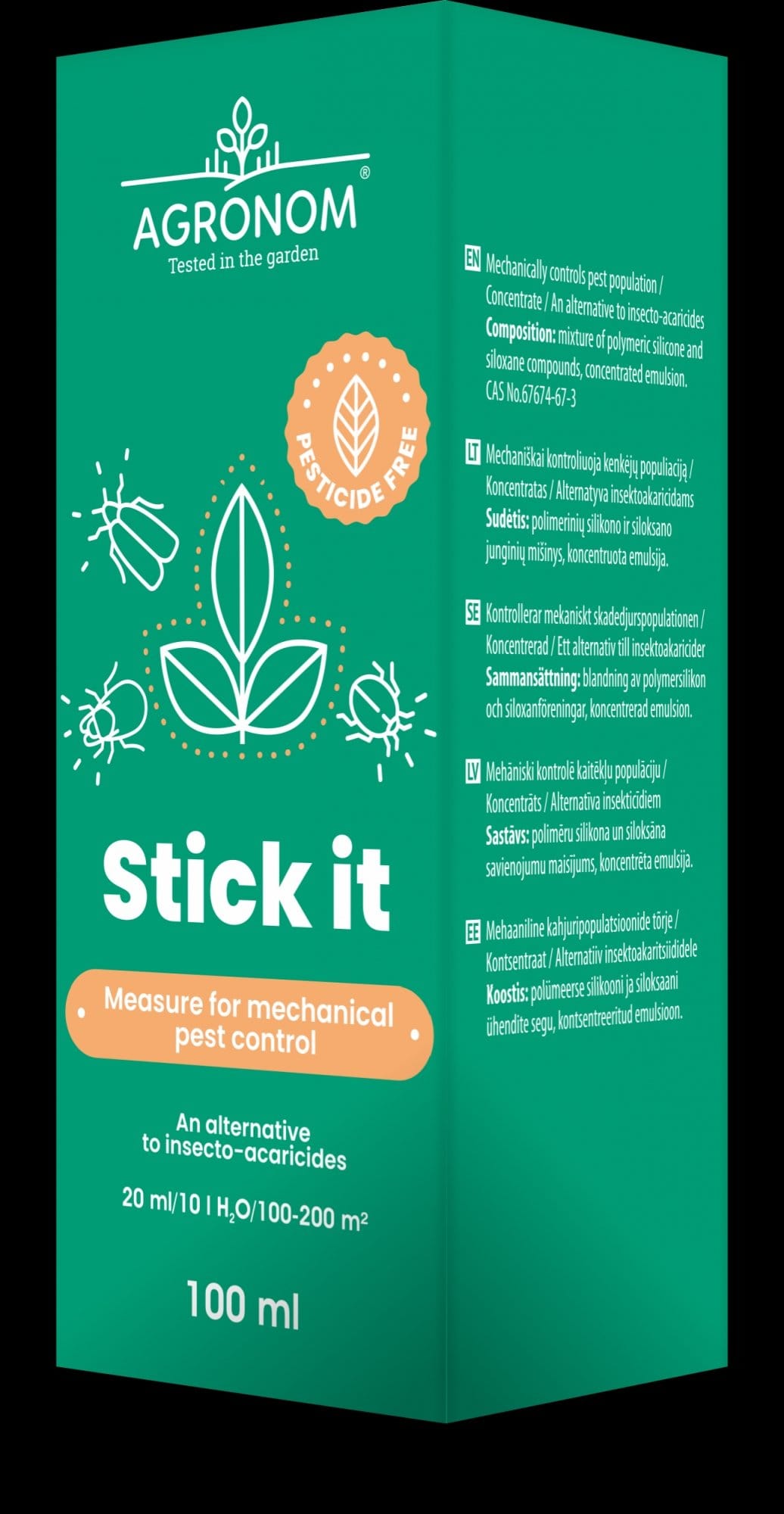 AGRONOM STICK IT KENKĖJŲ KONTROLĖS PRIEMONĖ 100 ML