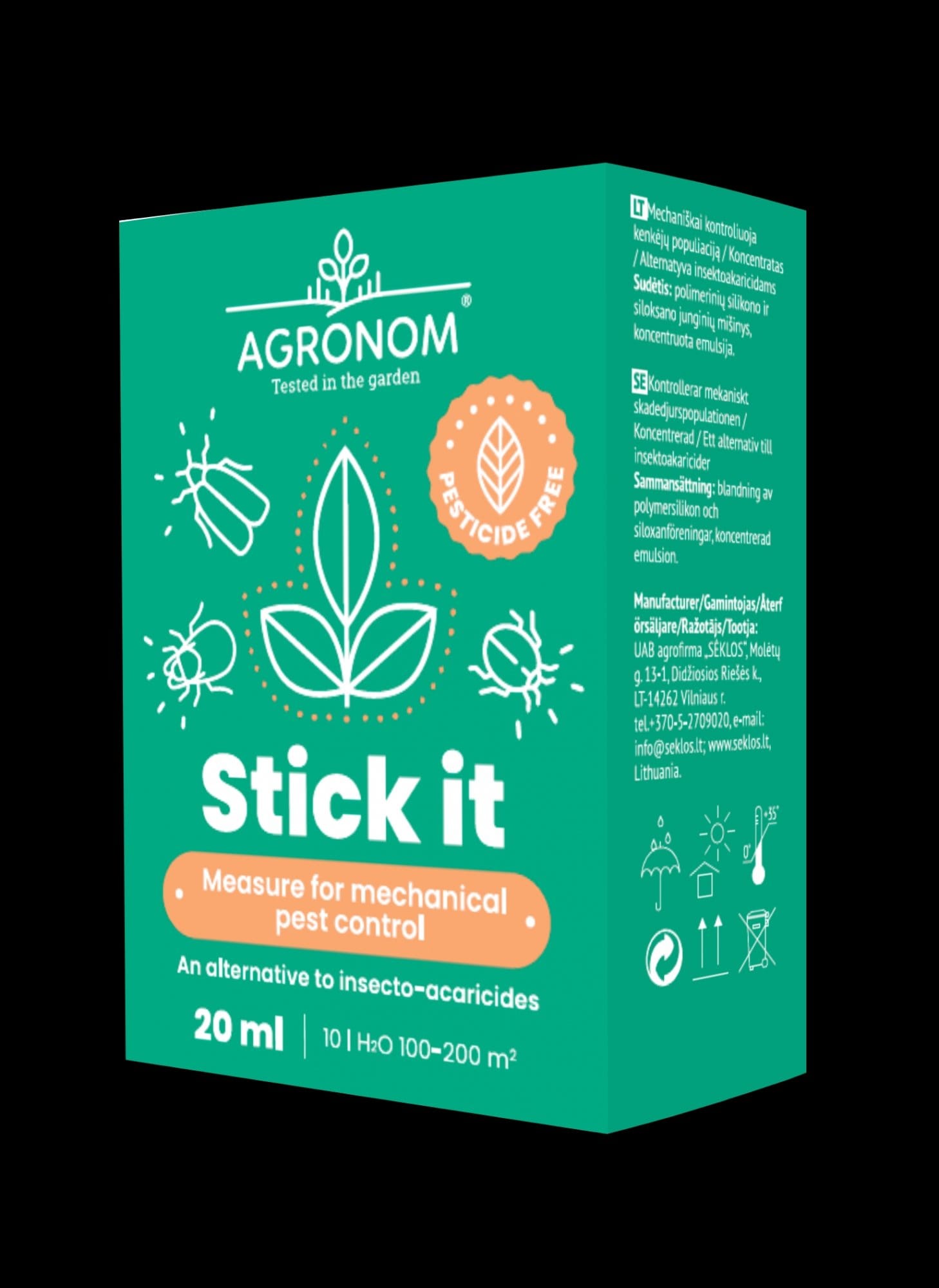 AGRONOM STICK IT KENKĖJŲ KONTROLĖS PRIEMONĖ 20 ML