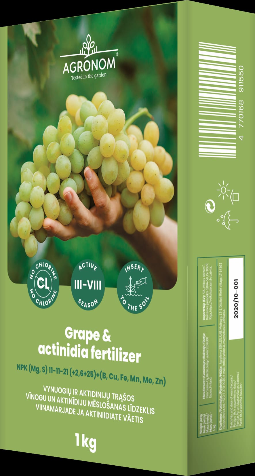 AGRONOM VYNUOGIŲ IR AKTINIDIJŲ TRĄŠOS, 1 KG