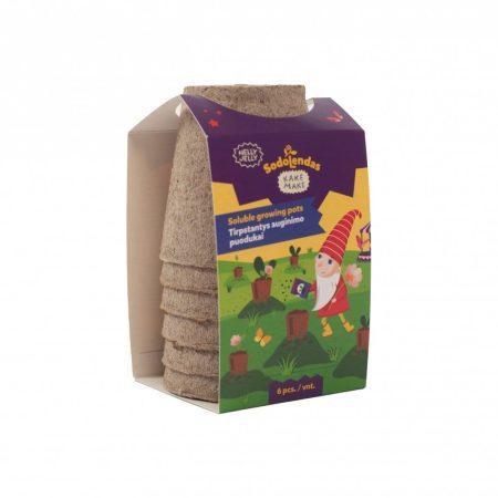 KAKĖ MAKĖ TIRPSTANTYS AUGINIMO PUODUKAI, 6VNT
