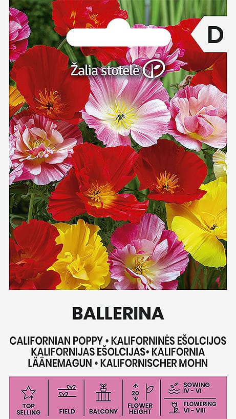 KALIFORNINĖS EŠOLCIJOS BALLERINA