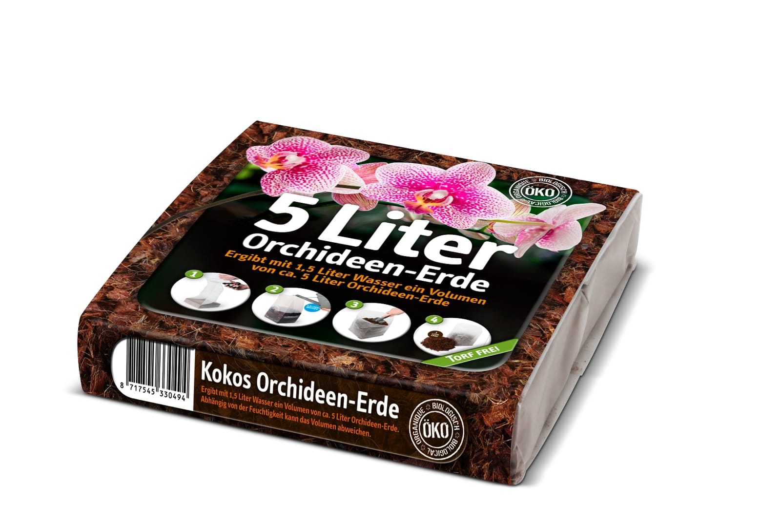 KOKOSO LUKŠTŲ SUBSTRATAS ORCHIDĖJOMS 5 L