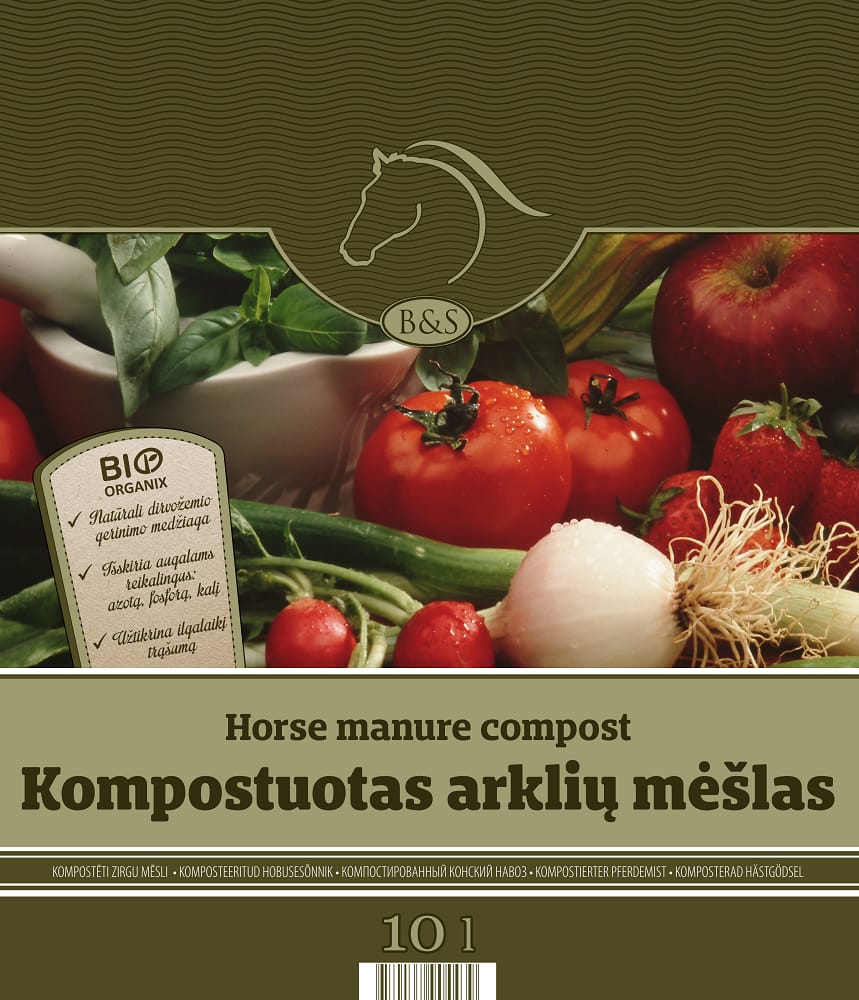 KOMPOSTUOTAS ARKLIŲ MĖŠLAS 10 L
