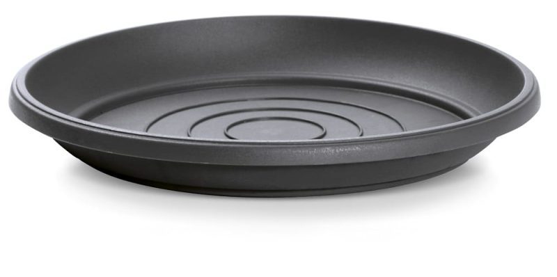 LĖKŠTUTĖ LAUKO POD 17CM JUODA
