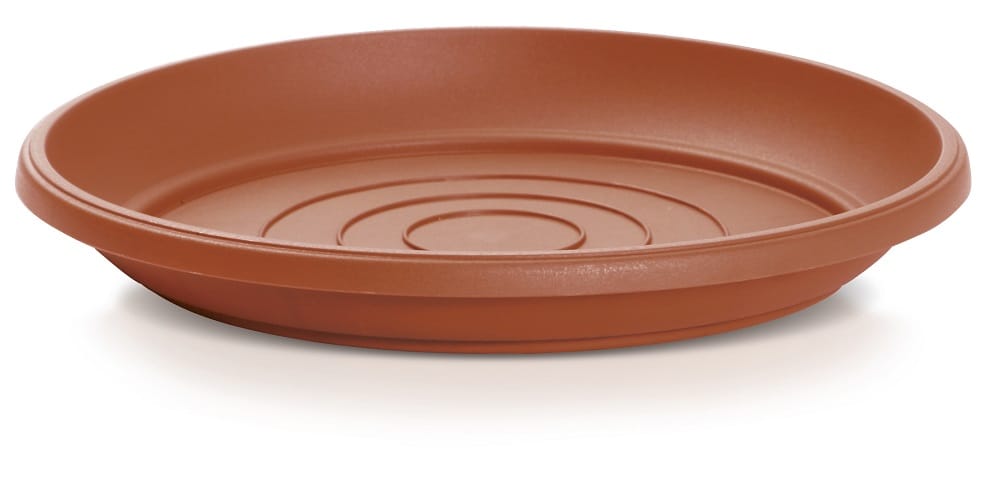 LĖKŠTUTĖ VAZONUI LAUKO POD 25CM RUDA