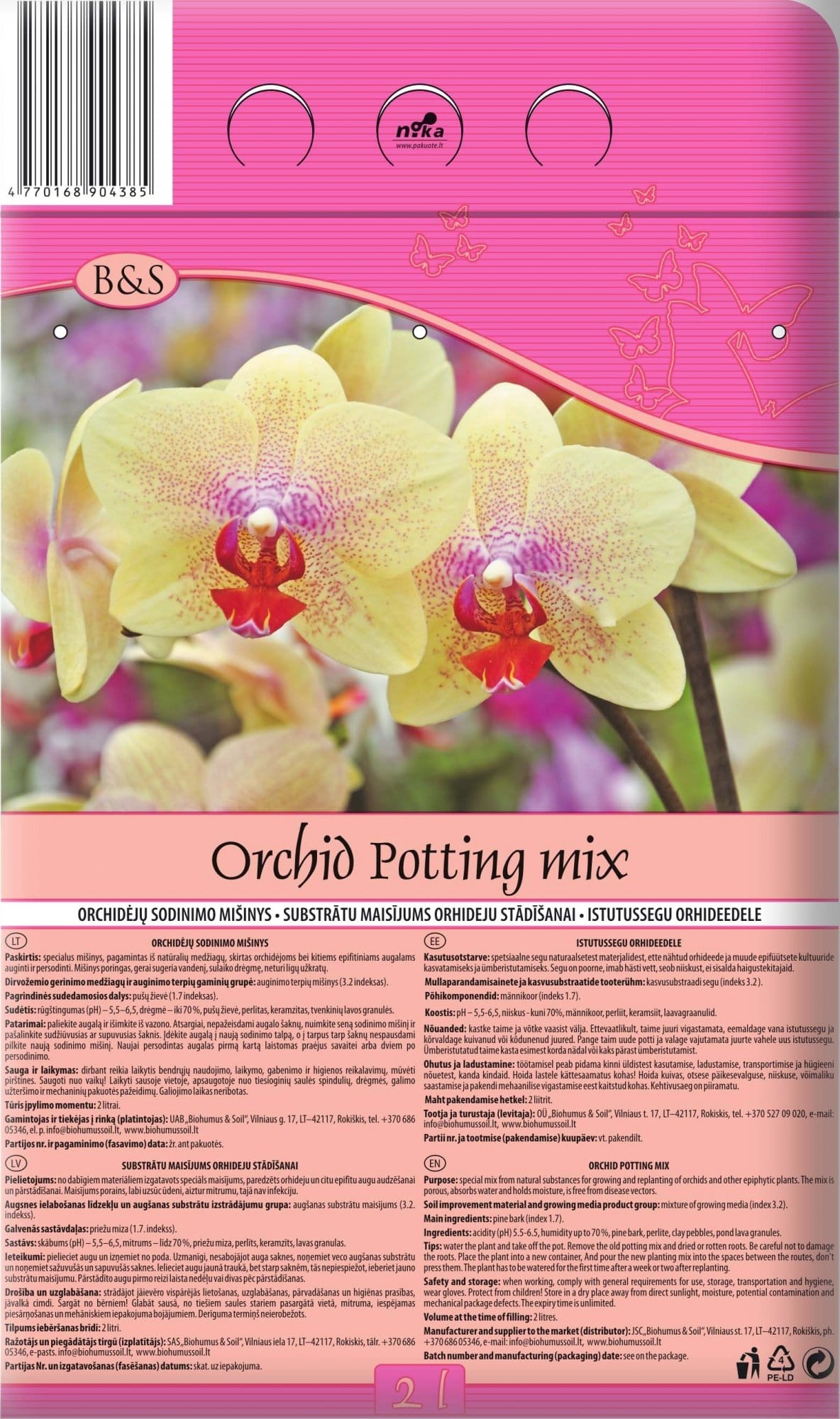ORCHIDĖJŲ SODINIMO MIŠINYS 2 L