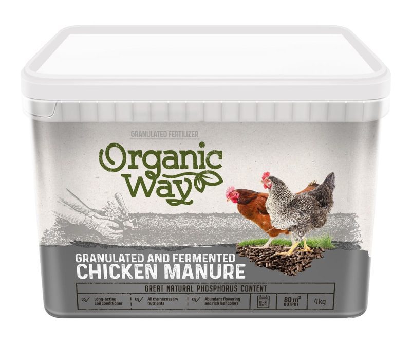 ORGANIC WAY GRANULIUOTAS FERMENTUOTAS VIŠTŲ MĖŠLAS 4 KG