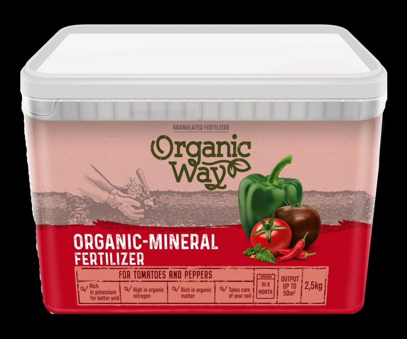 ORGANIC WAY ORGANINĖS - MINERALINĖS POMIDORŲ IR PAPRIKŲ TRĄŠOS 2,5 KG