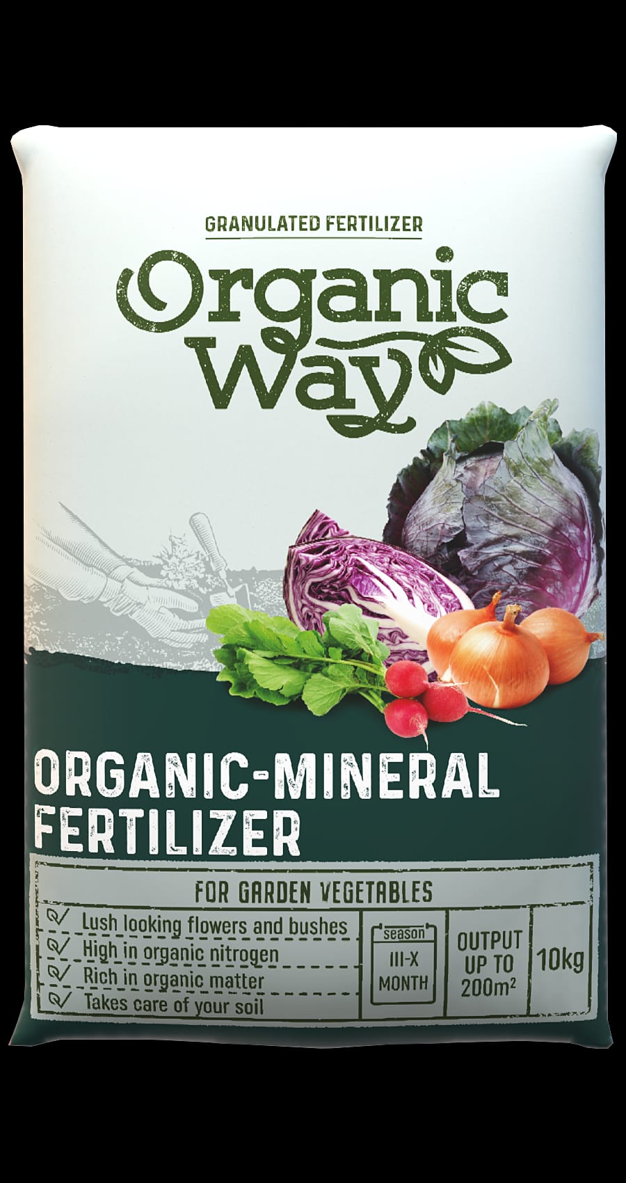 ORGANIC WAY ORGANINĖS - MINERALINĖS ŠILTNAMIUI IR DARŽUI TRĄŠOS 10 KG