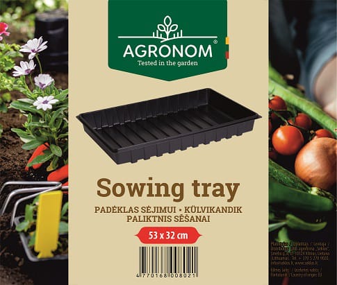 PADĖKLAS 800350 53X32CM JUODAS