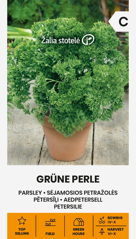 PETRAŽOLĖS SĖJAMOSIOS GRÜNE PERLE