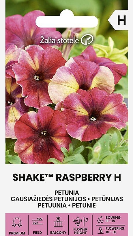 PETUNIJOS GAUS. SHAKE™ RASPBERRY H