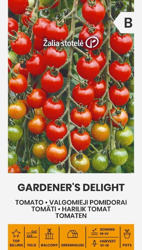 POMIDORAI VALGOMIEJI GARDENER S DELIGHT