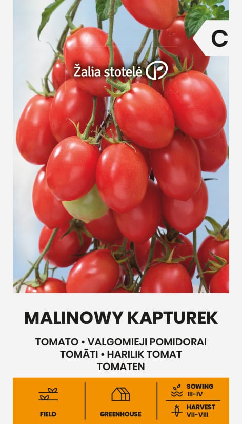POMIDORAI VALGOMIEJI MALINOWY KAPTUREK