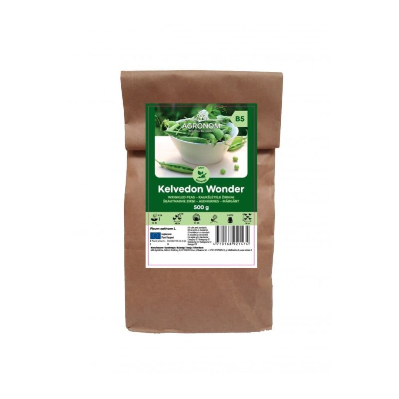 RAUKŠLĖTIEJI ŽIRNIAI KELVEDON WONDER 500G