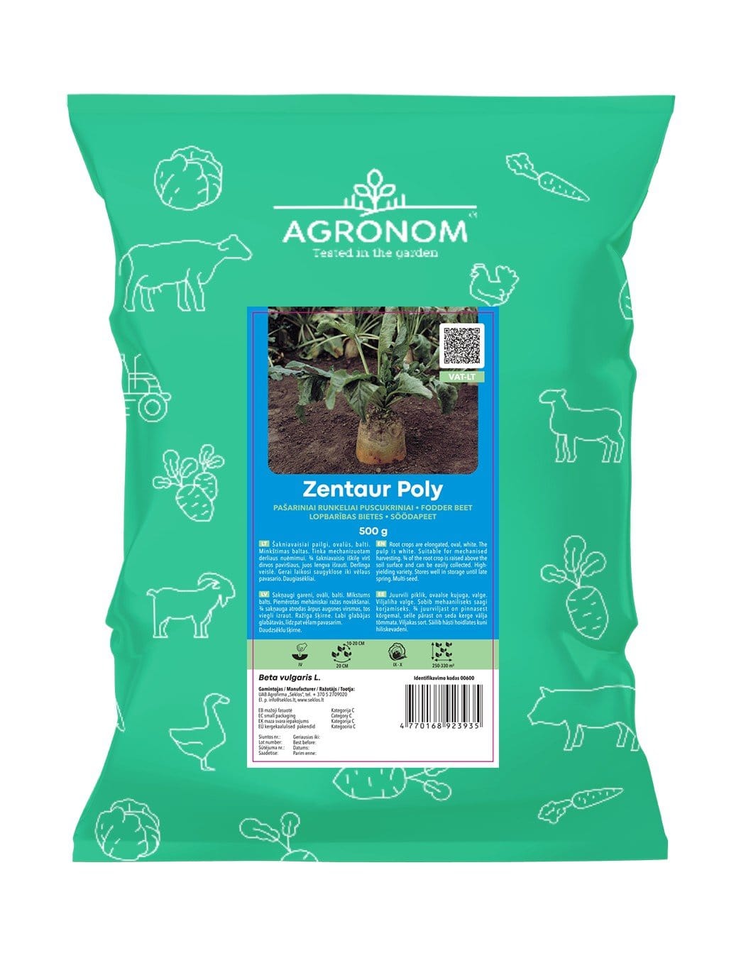 RUNKELIAI PUSCUKRINIAI ZENTAUR POLY 0,5 KG