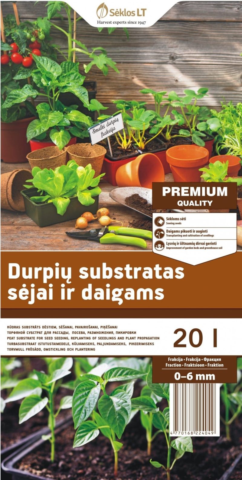 SUBSTRATAS DAIGAMS, SĖJIMUI, DAUGINIMUI, PIKAVIMUI 20 L