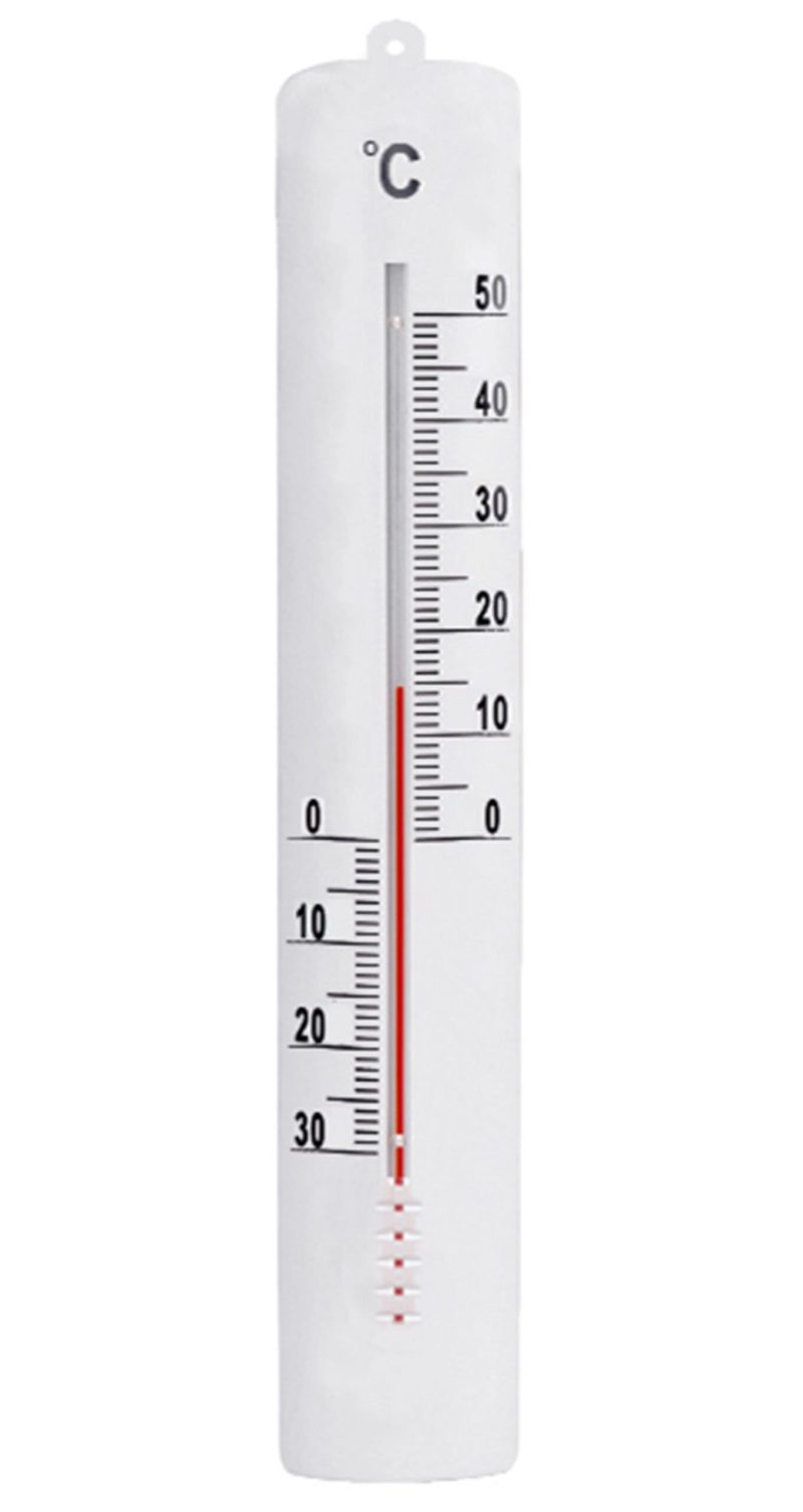 TERMOMETRAS PLASTIKINIS, BALTAS, 17CM