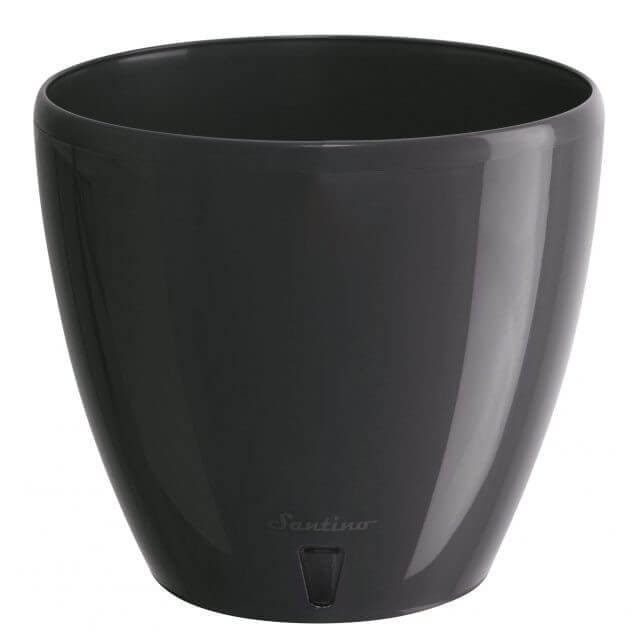 VAZONAS DECO JUODAS, 28CM