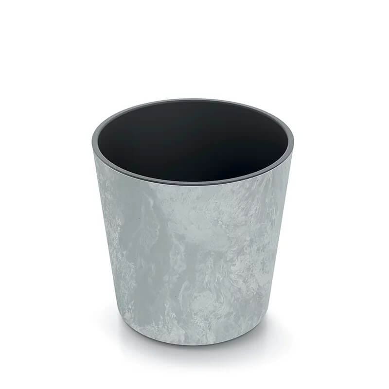 VAZONAS DURO250E PILKAS 25X25CM SU ĮDĖKLU