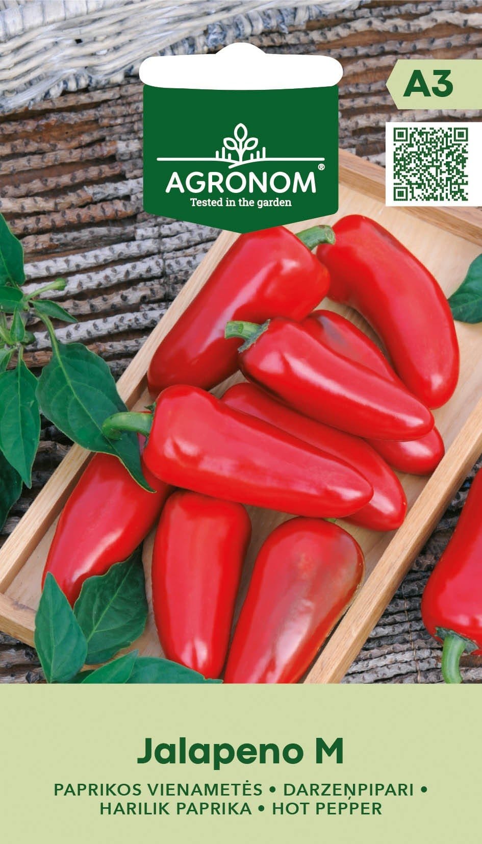 VIENAMETĖS PAPRIKOS JALAPENO M