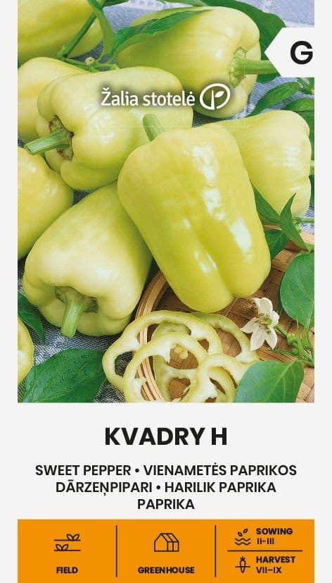 VIENAMETĖS PAPRIKOS KVADRY H