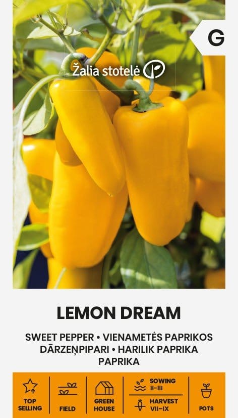 VIENAMETĖS PAPRIKOS LEMON DREAM