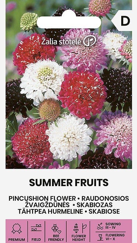 ŽVAIGŽDŪNĖS RAUDONOSIOS SUMMER FRUITS